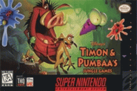 Timon and Pumbaa Jungle Games Super Nintendo  box art